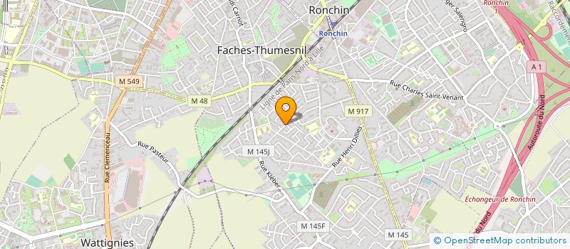 localisation de l'entreprise ART ET TECHNIQUES PARQUET MILNIK  FACHES-THUMESNIL