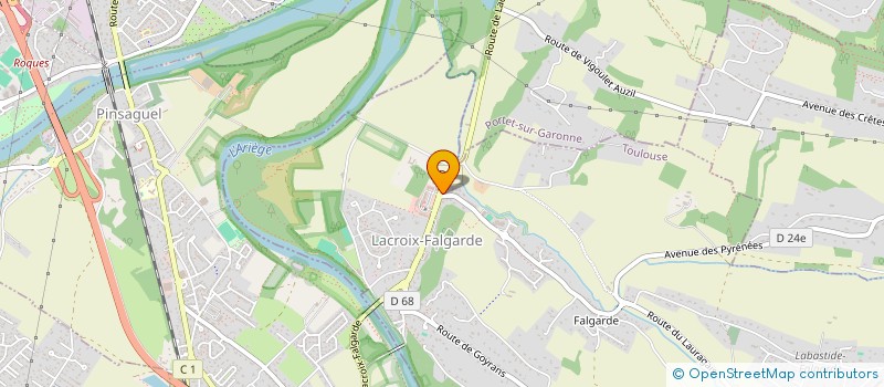 localisation de l'entreprise ART ET THE  LACROIX-FALGARDE