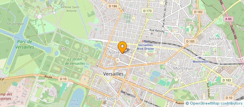 localisation de l'entreprise ART ET THERAPIE à VERSAILLES
