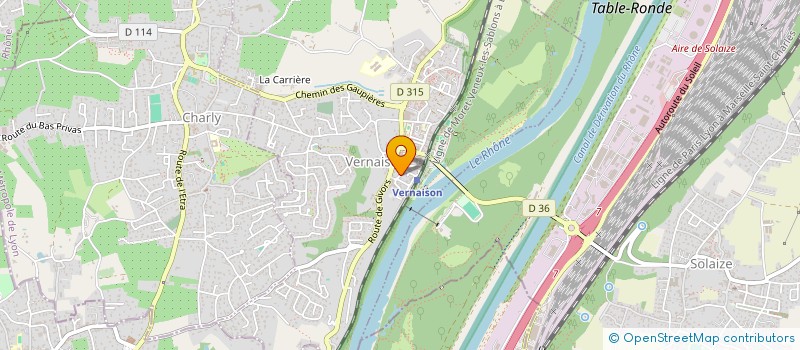 localisation de l'entreprise ART ET TIFS  VERNAISON