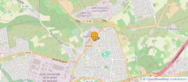 localisation de l'entreprise ART ET TISSU EN LANGUEDOC à VENDARGUES