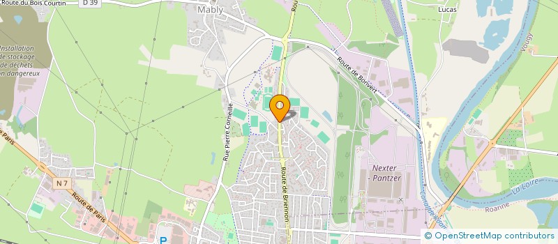 localisation de l'entreprise ART ET TOILES à MABLY