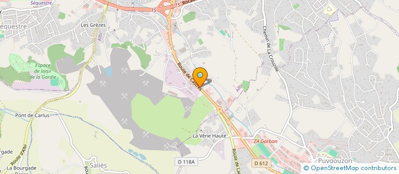 localisation de l'entreprise ART ET TOITURES à ALBI