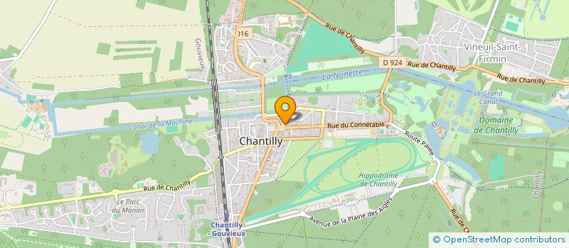 localisation de l'entreprise ART ET TRADITION à CHANTILLY