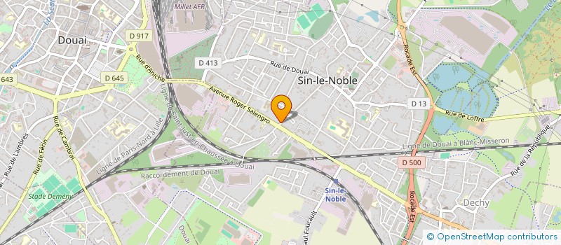 localisation de l'entreprise ART ET TRADITION  SIN-LE-NOBLE