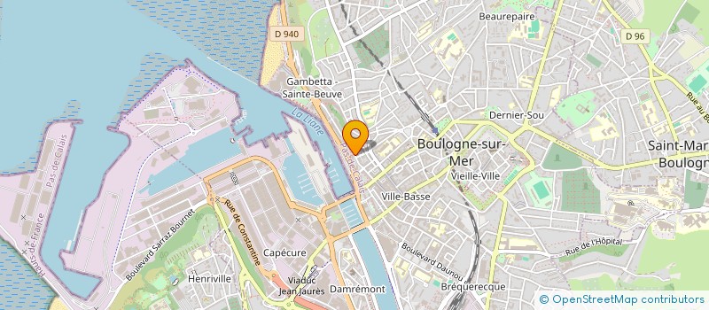 localisation de l'entreprise ART ET TRADITION à BOULOGNE-SUR-MER