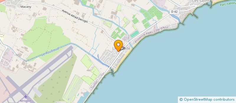 localisation de l'entreprise ART ET TRAVAUX à HYERES