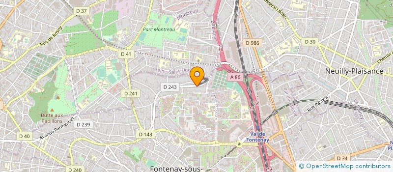 localisation de l'entreprise ART ET TRAVAUX DE L'HABITAT à FONTENAY-SOUS-BOIS