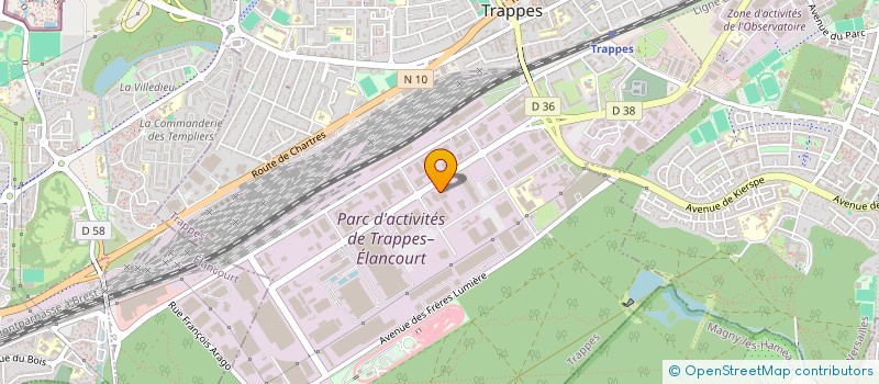 localisation de l'entreprise ART ET USINAGE DU BOIS  TRAPPES