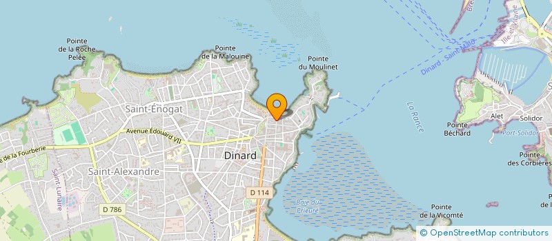 localisation de l'entreprise ART ET VELINE  DINARD