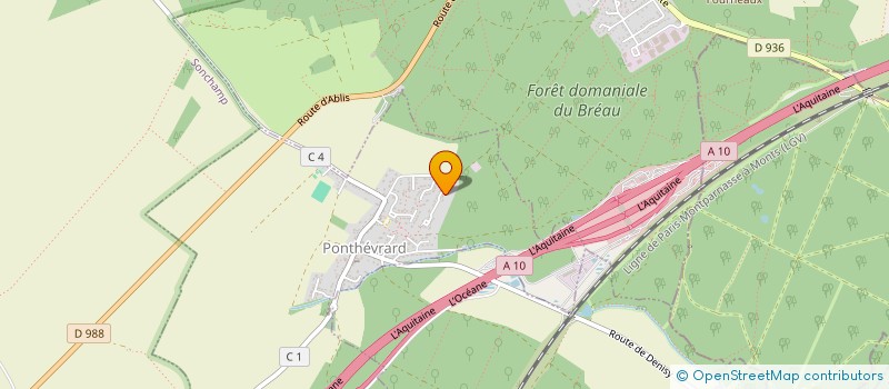 localisation de l'entreprise ART ET VIGNOBLE à PONTHEVRARD