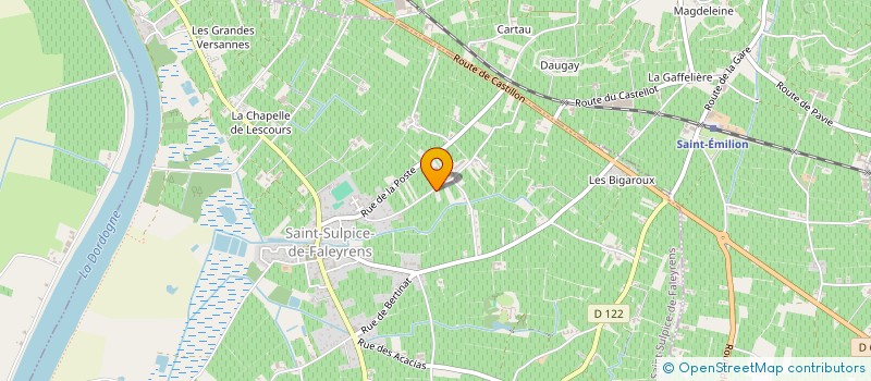 localisation de l'entreprise ART ET VIN  SAINT-SULPICE-DE-FALEYRENS