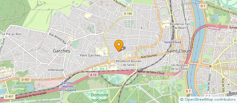 localisation de l'entreprise ART ET XX à SAINT-CLOUD