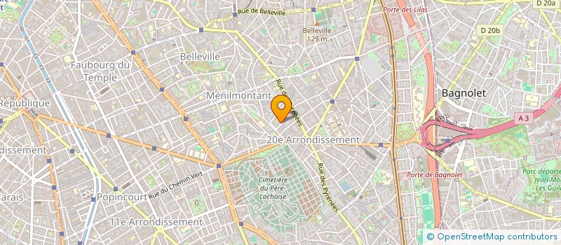 localisation de l'entreprise ART, ETHIQUE ET SOIN  PARIS