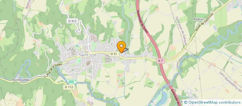 localisation de l'entreprise ART-EVA  SAINT-UZE