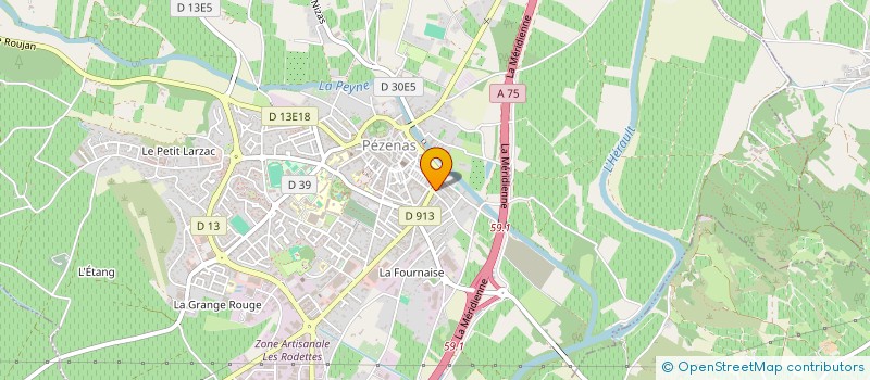 localisation de l'entreprise ART EXPORT à PEZENAS