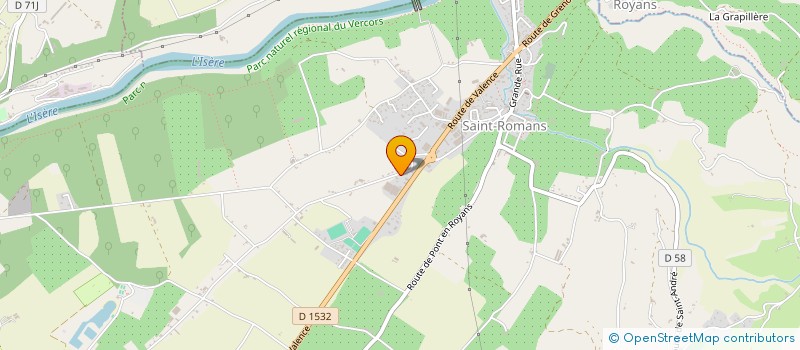 localisation de l'entreprise ART EXTERIEUR CONCEPT à SAINT-ROMANS