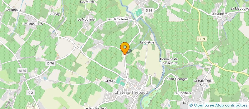 localisation de l'entreprise ART FAB MENUISIER à CHATEAU-THEBAUD