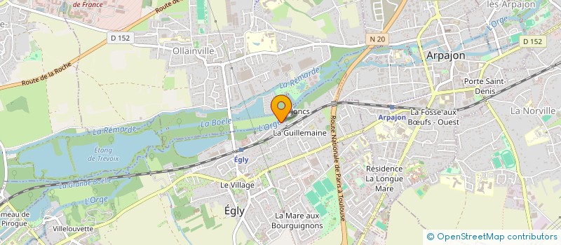 localisation de l'entreprise ART'FACADE ET MACONNERIE  EGLY