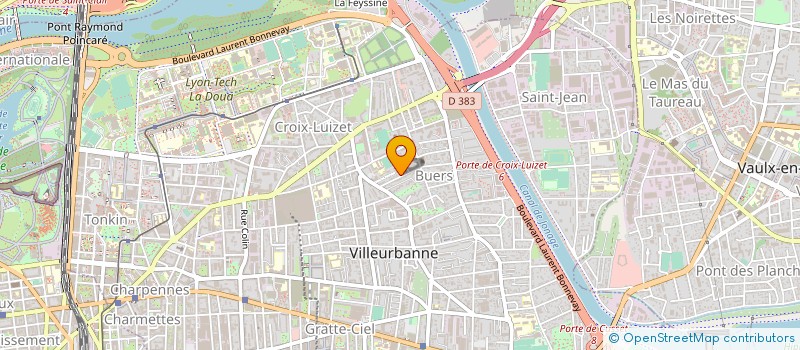 localisation de l'entreprise ART FACADE RENOVATION  VILLEURBANNE