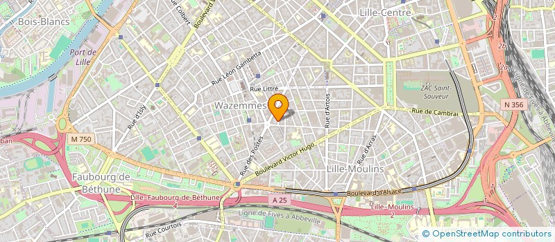 localisation de l'entreprise ART & FACTO à LILLE