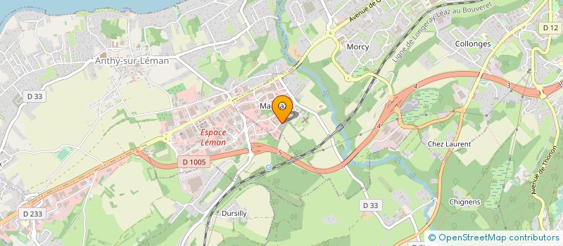 localisation de l'entreprise ART & FEU à THONON-LES-BAINS