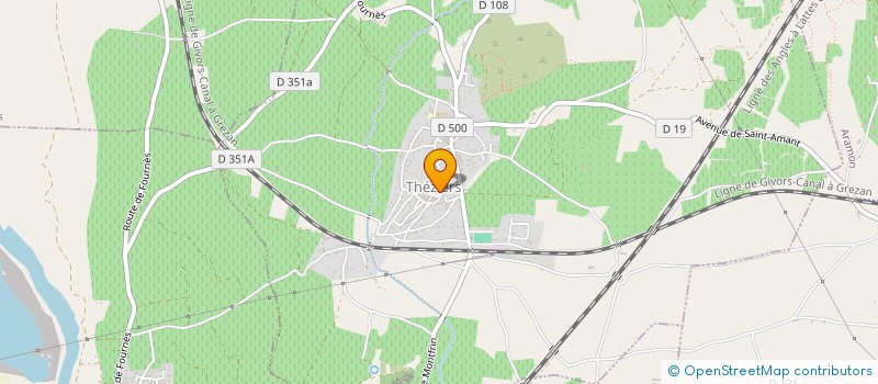 localisation de l'entreprise ART'FILS  THEZIERS