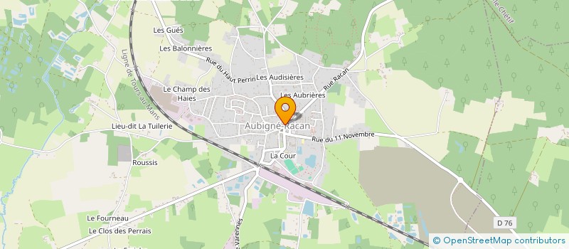 localisation de l'entreprise ART FLORAL  AUBIGNE-RACAN