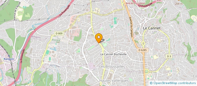 localisation de l'entreprise ART FLORAL CANNES N.T à LE CANNET