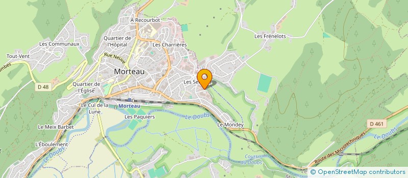 localisation de l'entreprise ART FLORAL TG  MORTEAU