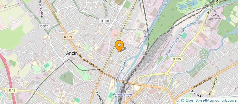 localisation de l'entreprise ART'FOOD à VALENCIENNES