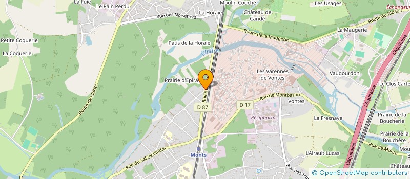 localisation de l'entreprise ART FRANCE à MONTS