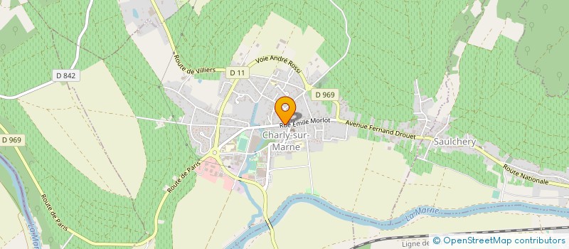 localisation de l'entreprise ART FUNERAIRE MALARD à CHARLY-SUR-MARNE