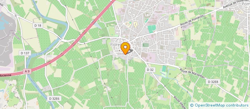 localisation de l'entreprise ART GAIA  FLORENSAC