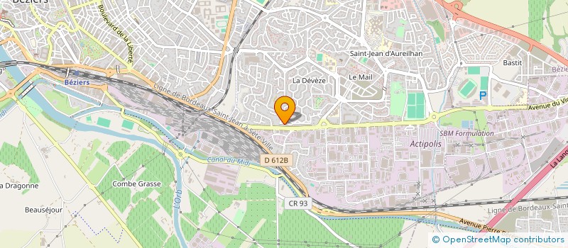 localisation de l'entreprise ART GALERIE  BEZIERS