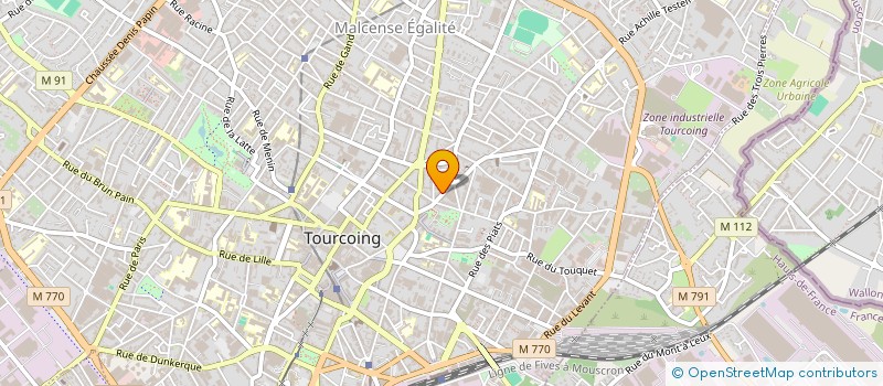 localisation de l'entreprise ART & GO  TOURCOING