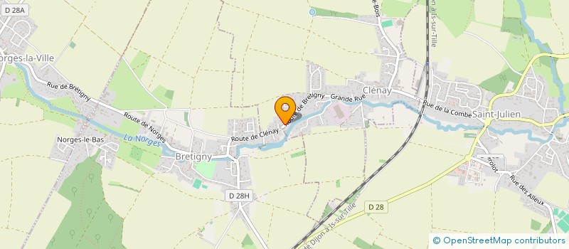 localisation de l'entreprise ART'GO  CLENAY