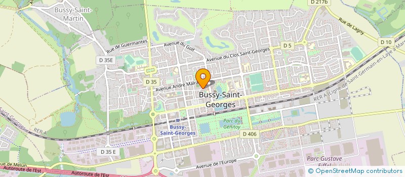 localisation de l'entreprise ART GRAPHIC ENSEIGNES  BUSSY-SAINT-GEORGES