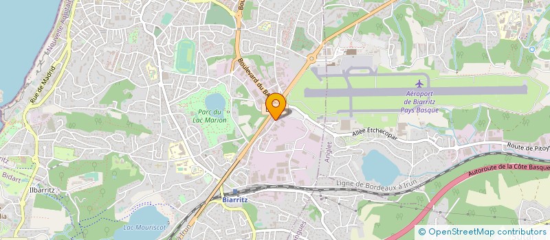 localisation de l'entreprise ART GRAPHIQUE IMPRIMERIE à BIARRITZ