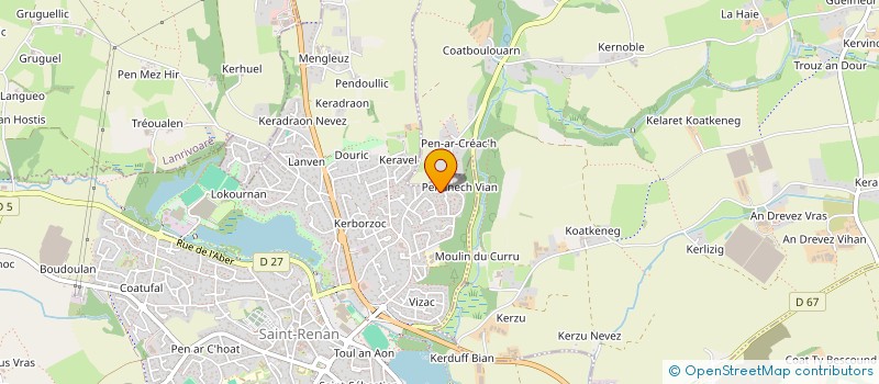 localisation de l'entreprise ART & GRAVURE  SAINT-RENAN