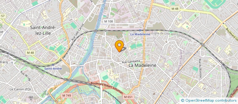 localisation de l'entreprise ART'HALLACAS  LA MADELEINE