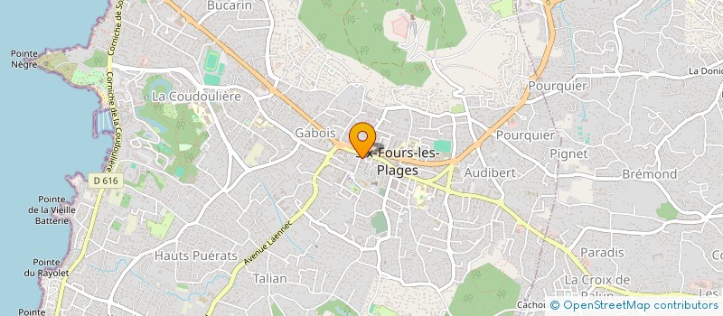 localisation de l'entreprise ART'HENA à SIX-FOURS-LES-PLAGES