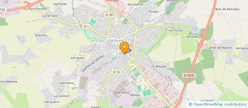 localisation de l'entreprise ART-HOME.FR  LOCMINE