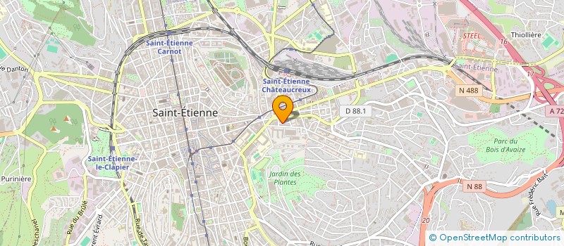 localisation de l'entreprise ART'HOME42 à SAINT-ETIENNE