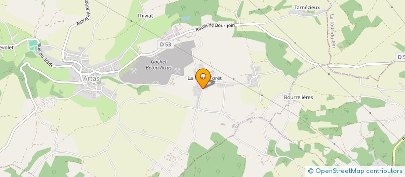 localisation de l'entreprise ART'IMMO SCI  ARTAS