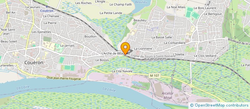 localisation de l'entreprise ART IMPORT DIFFUSION EUROPEEN à COUERON
