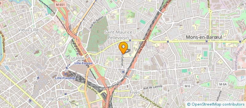 localisation de l'entreprise ART INCLUSIV' à LILLE