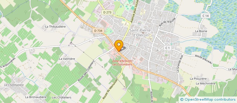 localisation de l'entreprise ART INNOV MENUISERIES  SAINT-PIERRE-D'OLERON