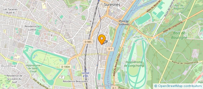 localisation de l'entreprise ART'INSITU à SURESNES