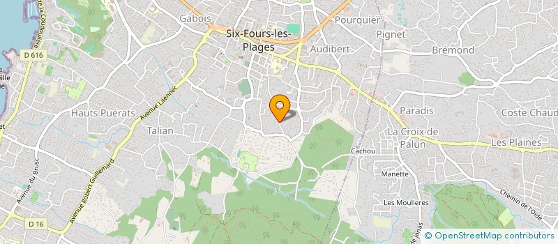 localisation de l'entreprise ART INTELLIGENCE à SIX-FOURS-LES-PLAGES